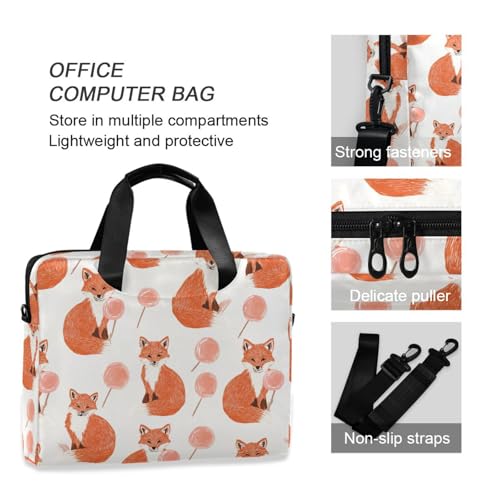 Funda para laptop bolso cruzado 15.6 pulg con asa y correa miniatura 6