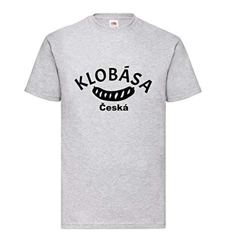 T-shirt homme Klobasa Czech gris resout le probleme de taille avec sa coupe ample XXXL unique