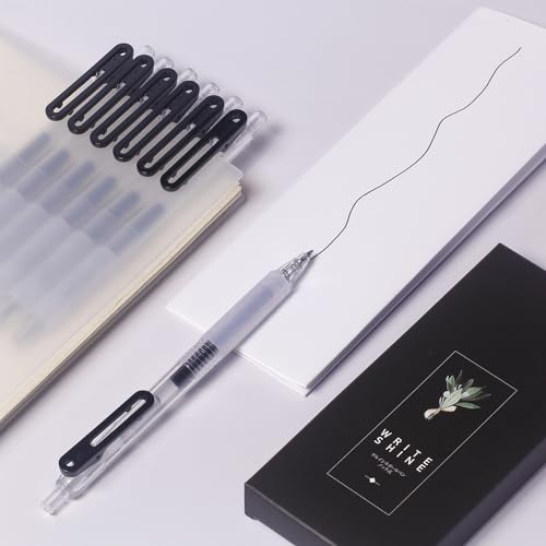 XIZE SH Bolígrafos Gel Negro 0.7 Punta Media Pack 6 miniatura 3