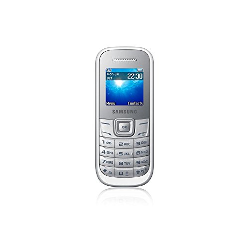 Samsung E1200 - Teléfono móvil (conector USB, 32 MB), color blanco (importado)