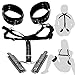 Master Series Acquire Easy Access Thigh Harness With Wrist Cuffs