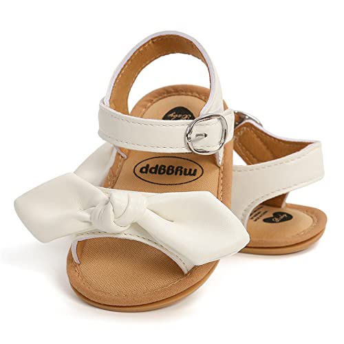 Kids Jelly Sandals Prewalker Bowknot Non-Slip Colour Toddler Barefoot 0-18M Kids Floor Soild Kid House Shoes4