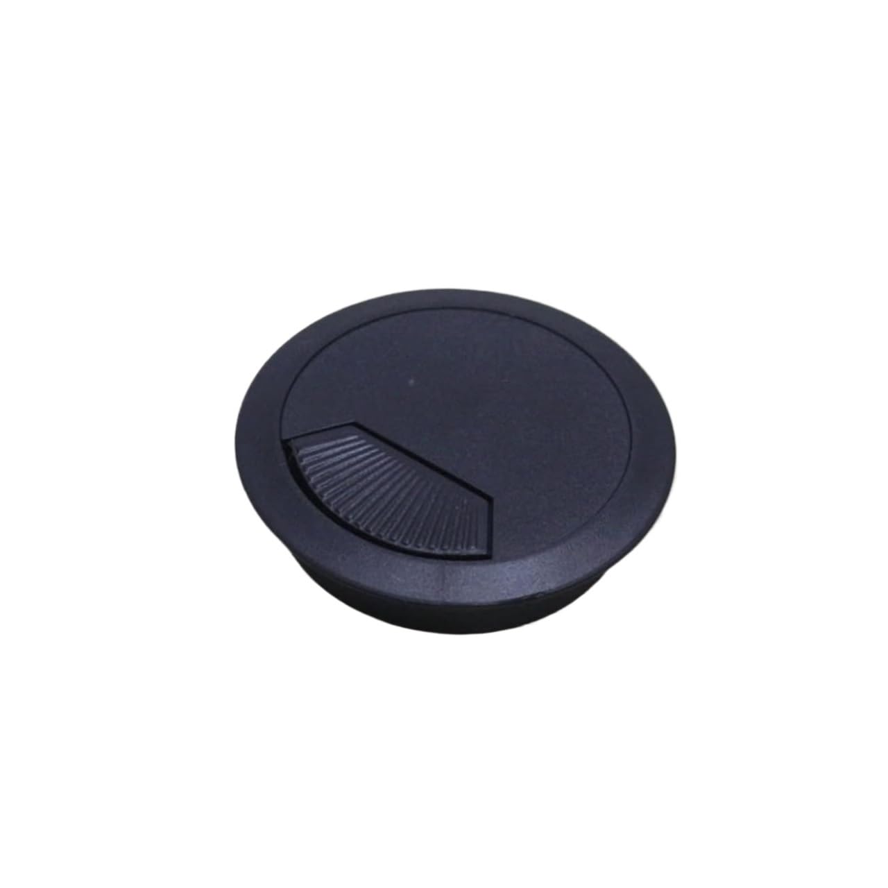 Occhiello da scrivania, passacavo, 10 pezzi, 60 mm, 53 mm, 50 mm, copertura per foro del cavo (nero, 50 mm)