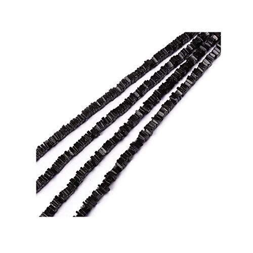 Perles carrées Onyx Noir Heishi pour créer facilement vos propres bijoux