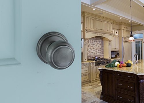 Copper Creek Ck2020An Colonial Door Knob, Passage Function, 1 Pack, Antique Nickel #TOP6