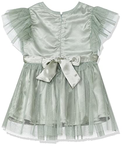 Image of Max Girls Embellished Flutter Sleeves A-Line Dress