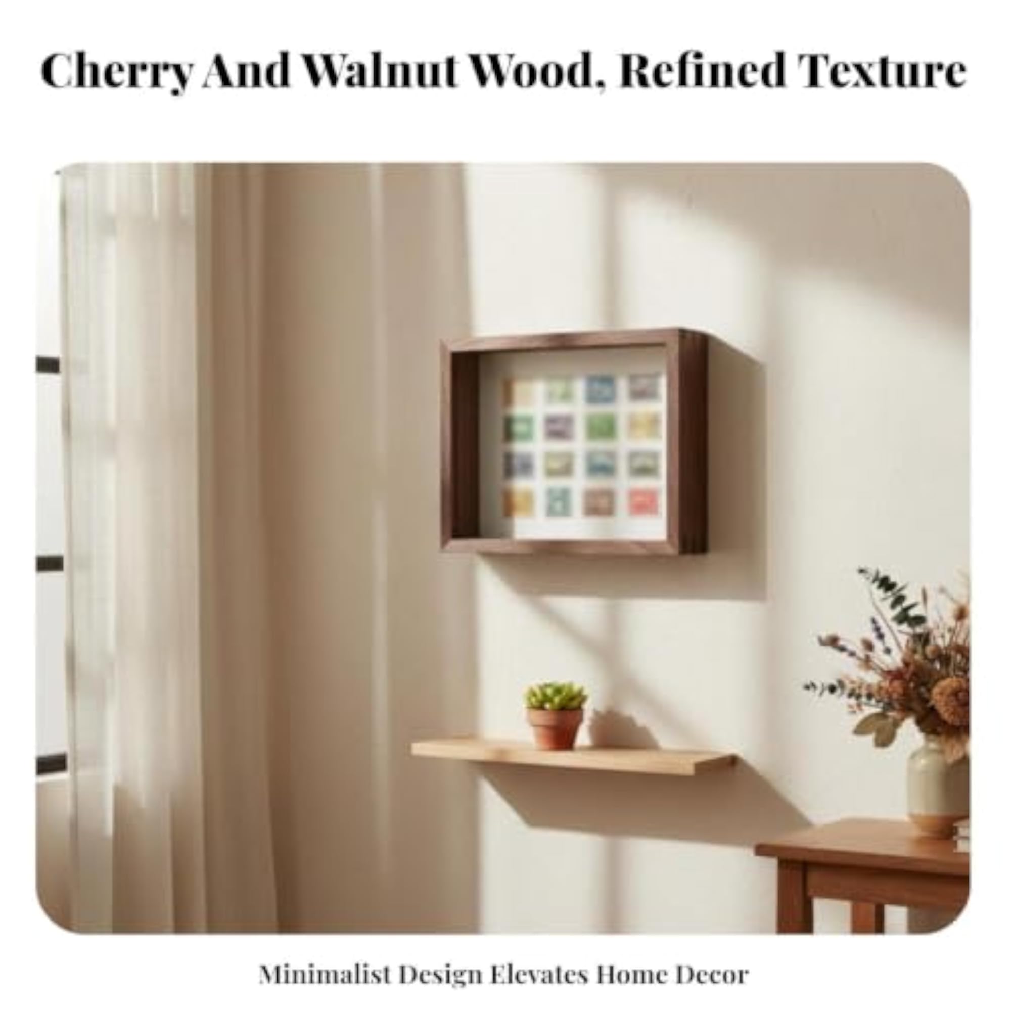 Solid Wood Shadow Box DIY Display Frame
