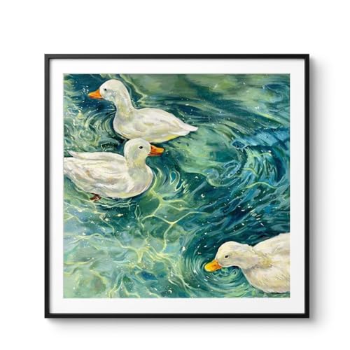 Peinture diamant adulte canards pour décoration murale salon