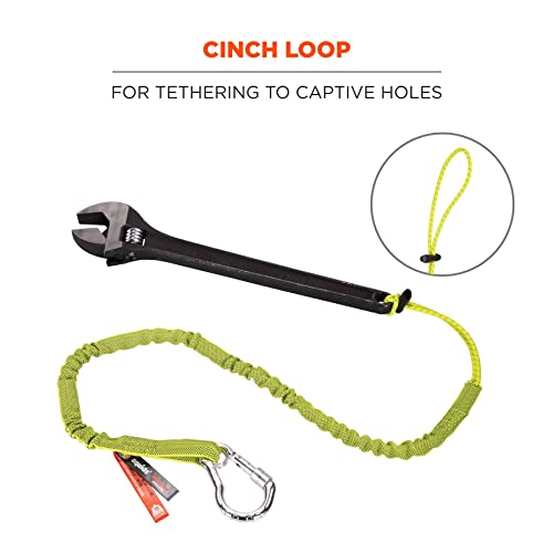 Image of Ergodyne Squids 3100 Tool Lanyard with Single Carabiner and Adjustable Loop End, Standard Length, 10-Pack