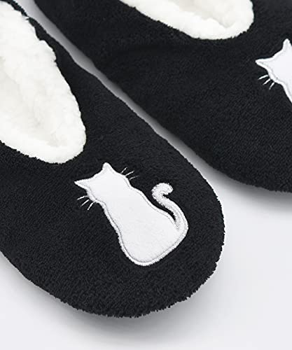 Image of Keyela Women Fuzzy Animal Slipper Socks, Non Slip Indoor House Slippers | Soft fuzzy plush material, cute animal design with gripper sole for bedroom, lounge indoor daily wear