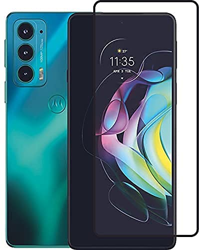 Image of VZZR?'s D+ / 11D Tempered Glass for Motorola E20 - Edge to Edge, 9H, 2.5D, 0.3mm, Full Glue, Full HD, Cover /Case Friendly Anti Scratch Screen Protector Guard with Easy Installation Kit