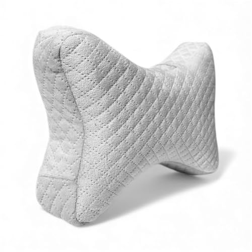 Image of Velvet Soft car Neck Pillow for Travel, Travel Memory Foam Rest Pillow /Cushion Set of Pillows Compatible with All Cars - Pack of 2 Pieces (Memory Foam Grey)