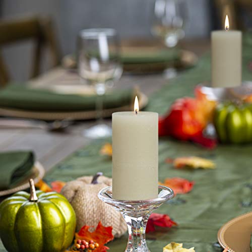 Bolsius Ivory Rustic Pillar Candles 6 Pack Bulk - 2.75 X 7.5 Inches - 75+ Hours Burn Time - Premium European Quality - Smooth And Smokeless Flame - Unscented Dripless Wedding & Party Décor Candles #TOP6