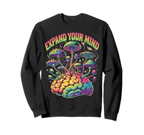 Goa Trance Champignons Psychédéliques Trippy Festival Rave Sweatshirt