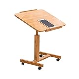 MOBILE WORKSTATION ON WHEELS: der Tisch beweglich mit Rädern, die unter Sofa-Bett gleiten konnte, perfekte Tisch Wohnzimmer Schlafzimmer für das Leben der Freizeit zu genießen.