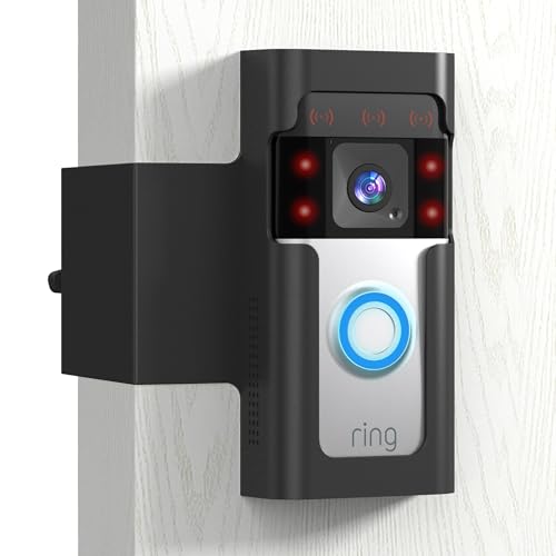 Anti Theft Doorbell Mount No-Drill: Ring Camera Holder for Apartment Door - Metal Doorbell Case Bracket for Blink & Ring 2nd Gen(2020 Release)/1/2/3/4/Plus/3 Plus/Pro(2024 Release)