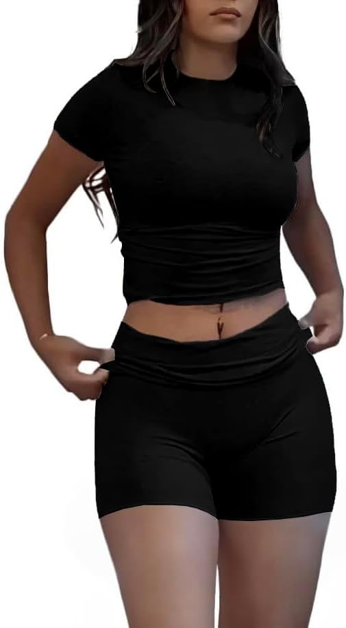 Nimsruc Two Piece Lounge Sets For Women short sets