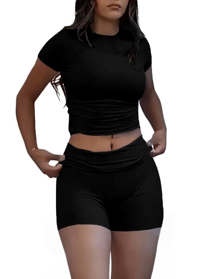 Image of Nimsruc Two Piece Lounge Sets For Women short sets