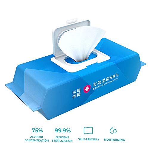 Wet Wipes 80 Pieces Containing 75% Active Ingredients EU Certification Skin-Friendly Large Capacity