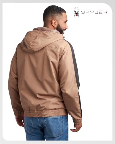 Spyder Mens Windbreaker Jacket - Lightweight Wind & Water-Resistant Hooded Zip Up Jacket for Travel Running Golf & Daily Wear3