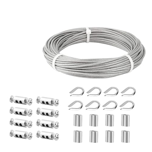 ϋv̍ 1/8C` 3mm 304XeX| wr[f[eB[P[u[v K[fC[P[u 肷胏C[tFX[Lbg Oeg[vp(50FT-15m)