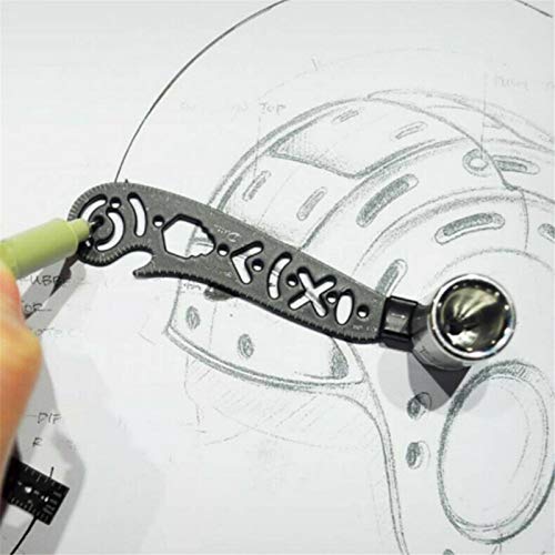 Righello metallico bussola, strumento di disegno