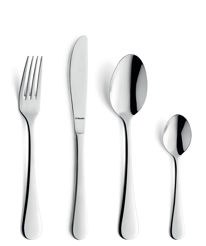 Ménagère 24 pièces Amefa Elara en acier inoxydable 18/0 poli miroir