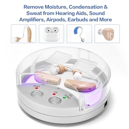 MSA UV Pro Dryer; Hearing Aid Cleaning and Maintenance; Prolongs Life of Hearing Aids, Sound Amplifiers, Earbuds; Sanitizing; Easy to Use; Maintenance Free; Removes Moisture; Great for Travel