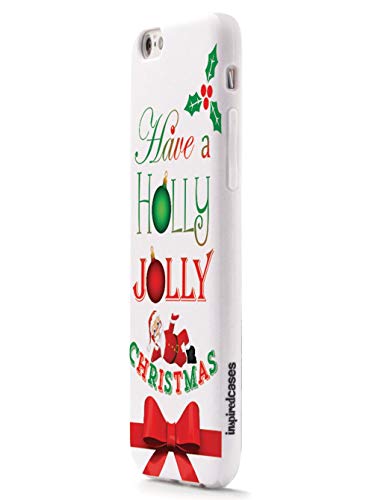 Inspired Cases - 3D Textured Iphone 6/6S Case - Rubber Bumper Cover - Protective Phone Case For Apple Iphone 6/6S - Have A Holly Jolly Christmas #TOP2