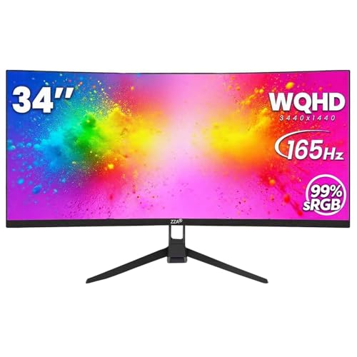 34 Inch Curved Gaming Monitor/WQHD Ultrawide Monitor - Immersive Gaming