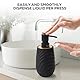 Moderne Seifenspender Schwarz Bambus Spülmittelspender Küche, Seifenspender Bad für Badezimmer, Arbeitsplatte, Hand and Dish Soap Dispenser (Schwarz)