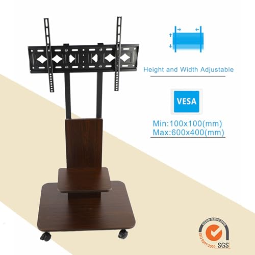 Soporte móvil para TV 32-65", ajustable, carga 35 kg miniatura 2