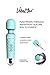 Rechargeable Personal Massager - Powerful Multi Speed Vibration - Whisper Quiet - Waterproof - for Muscle Tension Relief in Neck, Back, Shoulders, Legs and Feet - Turquoise