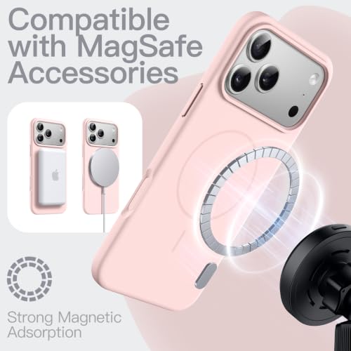 Image of JETech Magnetic Silicone Cover Case for iPhone New Pro, Light Pink