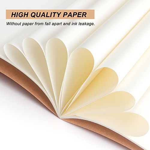 ZZTX-4-Pack-Blank-Kraft-Notebooks-Blank-Paper-Sketchbooks-for-Drawing-Doodling-WritingTravel-Journal-Set-A5-36-Pages-83-X-55
