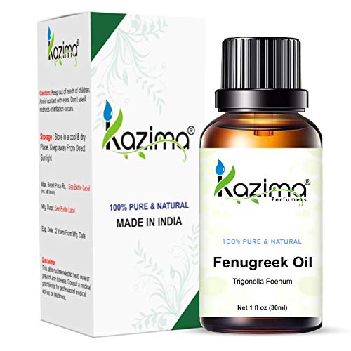 Image of KAZIMA Fenugreek Cold Pressed Carrier Oil - 100% Pure Natural & Therapeutic Grade Oil (30ml)