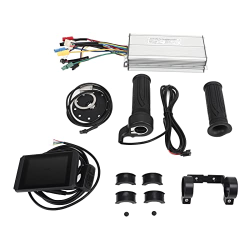 Topyond 36v 48v 1000w Electric Brushless Motor Kit, 30a Square Wave Dual Mode Controller Lcd8h Panel 10b Power Magnetic Point 20x Full Throttle Grip for Electric Power Bicycle, Electric Bike