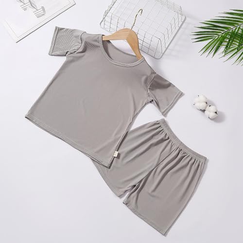 Girls Cotton 𝐏ajamas Short Sleeve 𝐏a𝐣ama Sets Kids Sl𝐞epwear Summer 𝐏js Tops and Shorts Set for Girls Loung𝐞wear4