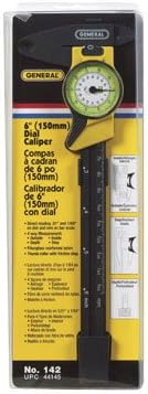 General 142 Plastic, Direct Reading Inch Dial Caliper