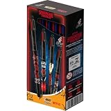 530007 - Caneta Escrita Média Retrátil, 4 Cores collab Stranger Things, BIC, 12 Unidades