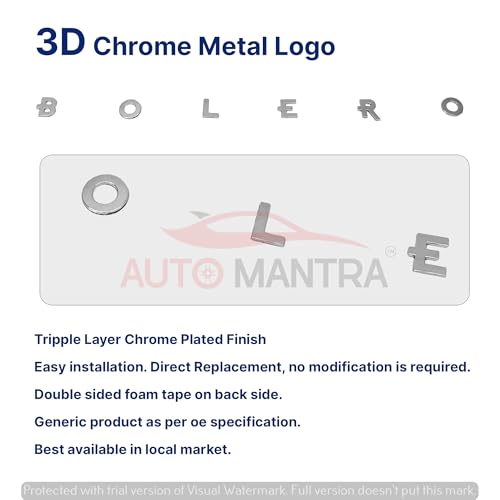 Image of Bolero Self Adhesive | Metal Sticker Logo Badge 3D Emblem Car Sticker