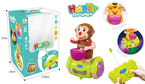 Image of Crackles Light and Sound Remote Control R /C Drummer Monkey