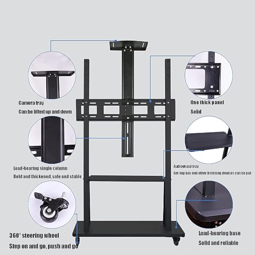 Soporte móvil para TV para pantallas de 32-65 pulg miniatura 2