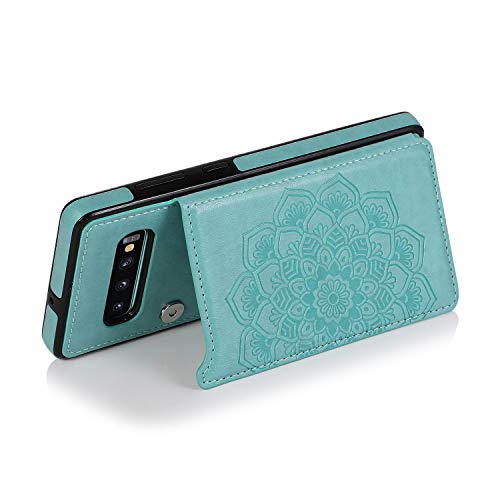 Coque Samsung S10e vert avec fente carte et support vidéo - 3