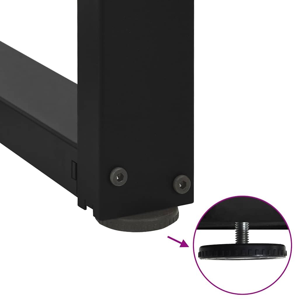 Juego de 2 patas para mesa de bar en forma de T, patas de acero ajustables en altura, 40 x 35 x (90 – 91), patas robustas para muebles para mesa de comedor, mesa alta, cocina, bar, diseño
