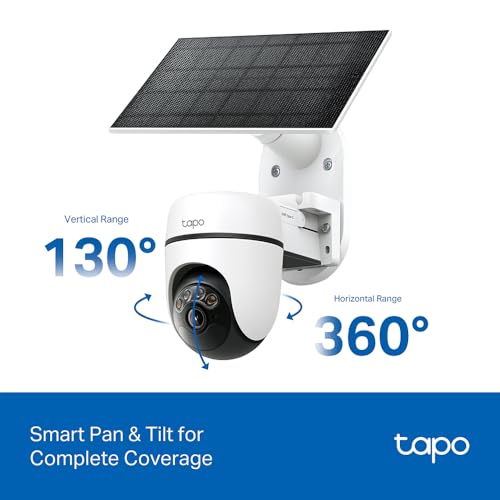 Tapo C610 Kit 2K 3MP WLAN-camera voor buiten, draadloos, met zonnepaneel, 360° PTZ bewakingscamera met accu, 6700 mAh, menselijke herkenning, nachtzicht, kleurennachtzicht, AI-tracking, IP65 - Afbeelding 6