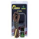 Clenzoil Cobra Bore Cleaning System - Efficient, Easy Gun Cleaning Kit - Includes CLP Gun Bore Cleaner - with Integrated Brass Bore Brush - Woven Cotton Rope 17 Caliber