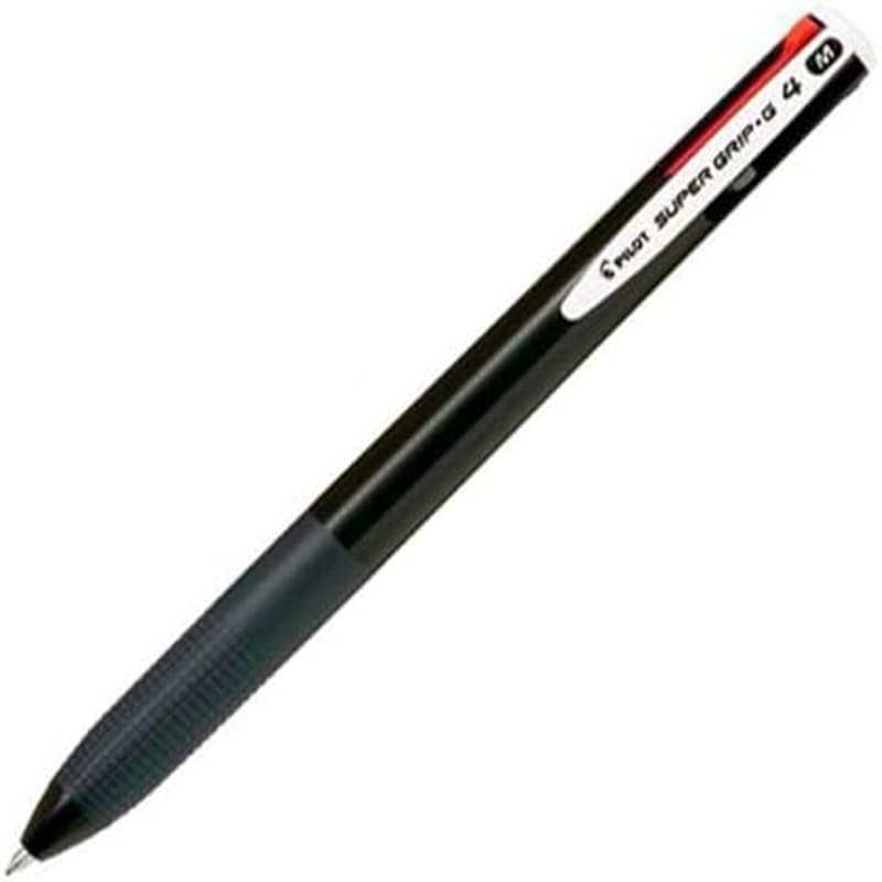 Bolígrafo y Roller marca PILOT modelo Pilot Boligrafo de Bola Retractil Super Grip G4-4 Colores - Punta 1.0mm - Trazo 0.27mm - Cuerpo Negro