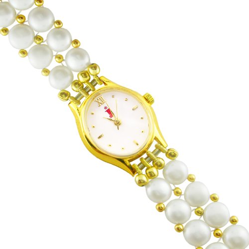 Sri Jagdamba Pearls Dealer Analogue Gold Dial Women’s Watch – SJPVD935