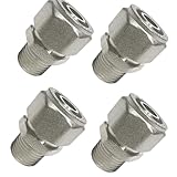 Commercial and industrial equipment and replacement parts Maxline M8001 Straight Fitting for 1/2-Inch Tubing with 3/8-Inch Male NPT Thread (4PCS)